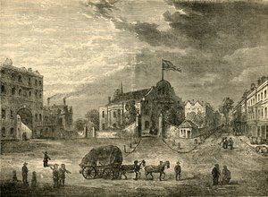 Vecchia chiesa di Kensington, circa 1750, c1876 da Unbekannt