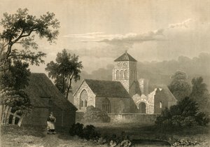Chiesa di Old Shoreham, 1835 da Unbekannt