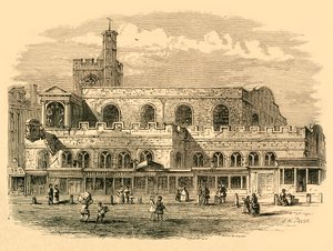 Vecchia chiesa di St. Dunstans, 1814, 1897 da Unbekannt