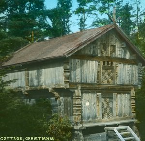 Vecchio cottage, Christiania, Oslo, Norvegia, fine XIX-inizio XX secolo da Unbekannt