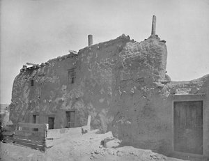 La casa più antica degli Stati Uniti, Santa Fe, Nuovo Messico, c1897 da Unbekannt