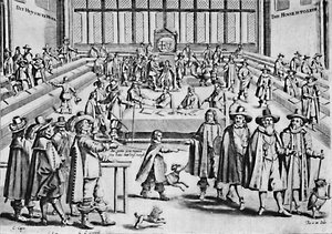 Oliver Cromwell scioglie il Lungo Parlamento, 1653, 1903 da Unbekannt