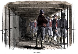 A bordo di una nave prigione, 1848 da Unbekannt