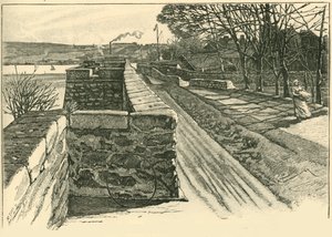 Sulle mura di Berwick, guardando attraverso il Tweed da Unbekannt