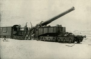 Uno dei mostri cannoni britannici, 1919