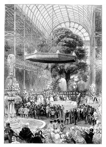 Apertura della Grande Esposizione, Hyde Park, Londra, 1851, 1888 da Unbekannt