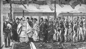 Apertura della prima ferrovia in Giappone, 1872 1907 da Unbekannt