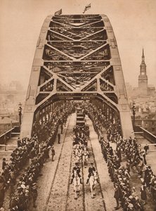Inaugurazione del nuovo ponte Tyne da parte di Re Giorgio V, Newcastle-upon-Tyne, 10 ottobre 1928 da Unbekannt