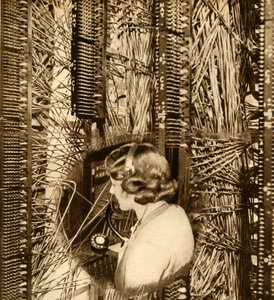 Operatore alla Mayfair Exchange, 1932, 1933