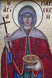 Mosaico ortodosso in un villaggio di Troodos. Santa Paraskevi, 20150510, Cipro da Unbekannt