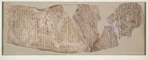 Ostracon, iscritto in ieratico, XIX dinastia c1292 a.C. - c1190 a.C. da Unbekannt