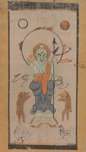 Otsu-e di Shomen Kongoyasha Vajrayaksha da Unbekannt