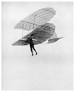 Otto Lilienthal fa uno dei suoi ultimi voli da Unbekannt
