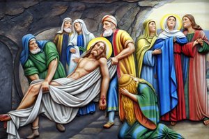 Via Crucis, Stazione 14: Gesù è deposto nel sepolcro da Unbekannt