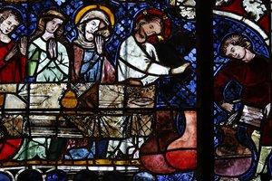 Cattedrale di Nostra Signora di Strasburgo. Vetrata. La trasformazione dell
