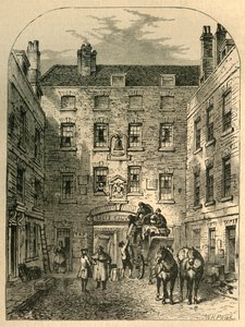 Corte Esterna di La Belle Sauvage nel 1828, 1897 da Unbekannt