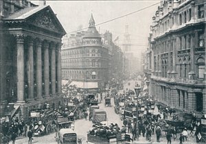 Fuori dalla Mansion House, City of London, 9 AM da Unbekannt