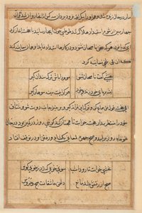Pagina da Tales of a Parrot Tuti-nama: pagina di testo, c. 1560 da Unbekannt