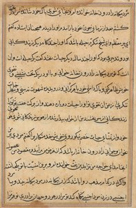 Pagina da Tales of a Parrot Tuti-nama: pagina di testo da Unbekannt