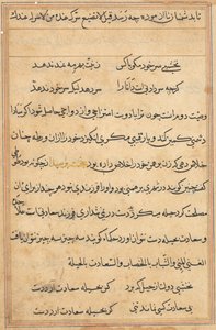 Pagina da Tales of a Parrot Tuti-nama: pagina di testo da Unbekannt