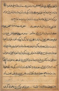 Pagina da Tales of a Parrot Tuti-nama: pagina di testo da Unbekannt