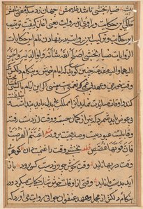Pagina da Tales of a Parrot Tuti-nama: pagina di testo da Unbekannt