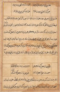 Pagina da Tales of a Parrot Tuti-nama: pagina di testo da Unbekannt