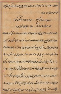 Pagina da Racconti di un Pappagallo Tuti-nama: pagina di testo, c. 1560 da Unbekannt