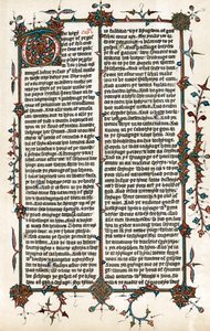 Pagina dalla traduzione della Bibbia in inglese di Wycliffe da Unbekannt
