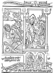 Pagina della Biblia Pauperum, XV secolo da Unbekannt