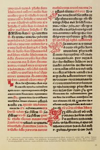 Pagina di scrittura in alfabeto glagolitico da Unbekannt