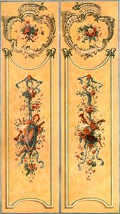 Decorazione dipinta nel Nuovo Palazzo, Potsdam, Germania