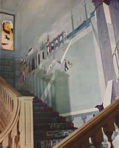 Affresco dipinto per una scala, 1933 da Unbekannt
