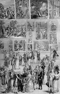 Mostra di pittura, il Louvre, Parigi da Unbekannt