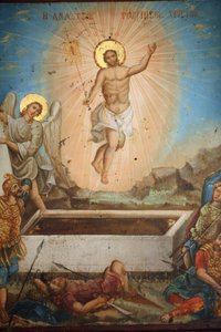 Dipinto nella chiesa greca di Santa Maria dei Mongoli, Istanbul, Turchia da Unbekannt
