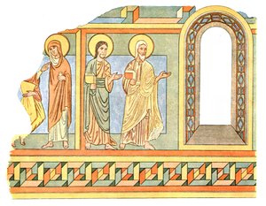 Dipinto nella navata della Chiesa di Tybjerg, Contea di Praesto, Danimarca, 1928 da Unbekannt