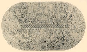 Dipinto sul soffitto della Sala della Giustizia, n. 1, 1907 da Unbekannt