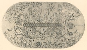 Dipinto sul soffitto della Sala della Giustizia, n. 3, 1907 da Unbekannt