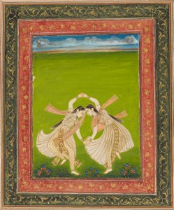 Coppia di ragazze che giocano a phugadi da Unbekannt