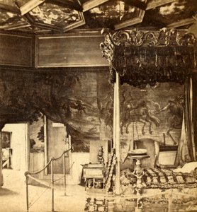 Palazzo di Holyrood. Camera da letto della Regina Maria, c1912