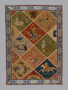 Tessuto per abito a pannello, Cina, dinastia Qing 1644-1911, 1875-1900 da Unbekannt