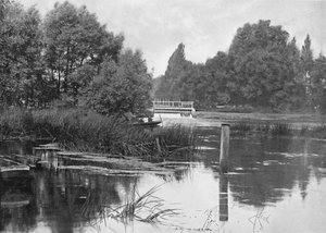 Pangbourne Weir, c1896 da Unbekannt