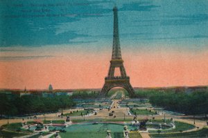 Panorama dei Giardini del Trocadéro e della Torre Eiffel, Parigi da Unbekannt