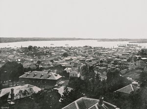 Vista panoramica dalle colline, Auckland, Nuova Zelanda, 1895 da Unbekannt