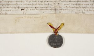 Bolla papale che conferma la carta del vescovo Henry Wardlaw, recto da Unbekannt
