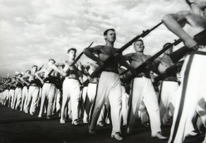 Parata dei Giovani Comunisti, Mosca, URSS, 1930s