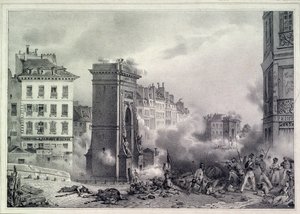 Parigi. La Rivoluzione di Luglio del 1830, 1830 da Unbekannt