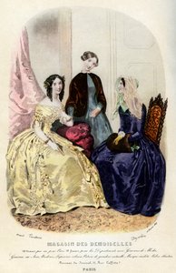 Mode parigine del XIX secolo da Unbekannt