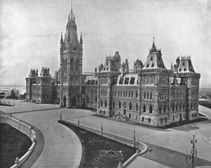 Edifici del Parlamento, Ottawa, Canada, c1900