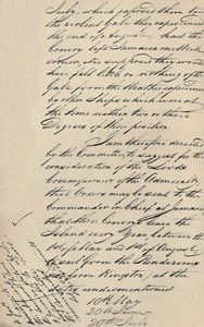 Parte della lettera datata 31 dicembre 1806 da Lloyds all